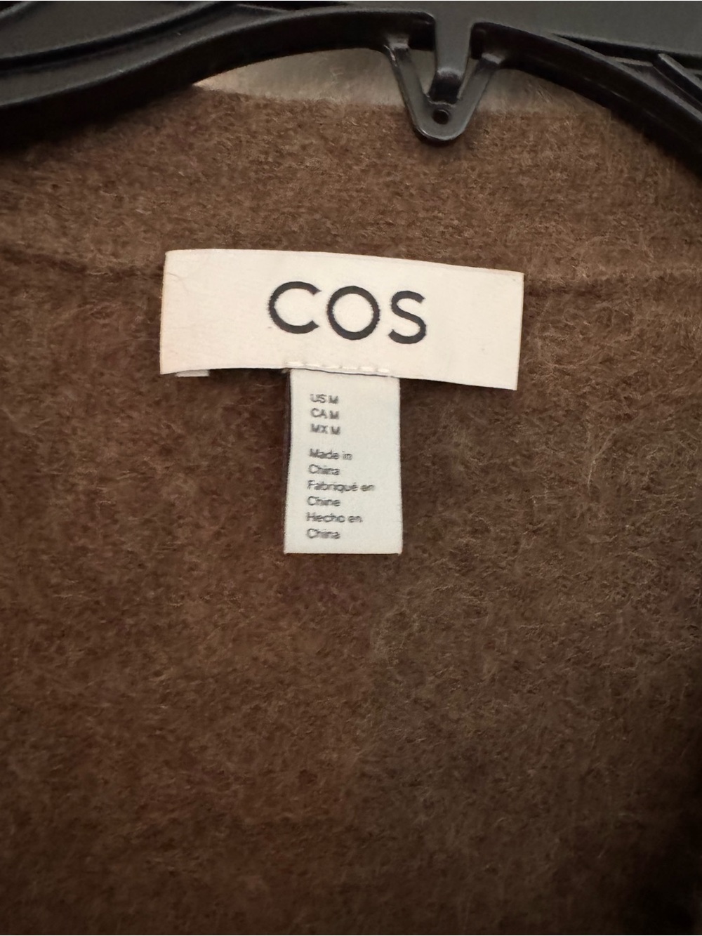 COS Men's Dark Khaki cashmere Button Cardigan size medium - Picture 9 of 11